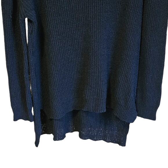 Soft Surroundings Black Knit High Low Scoop Neck Sweater Women’s XL - Picture 3 of 5